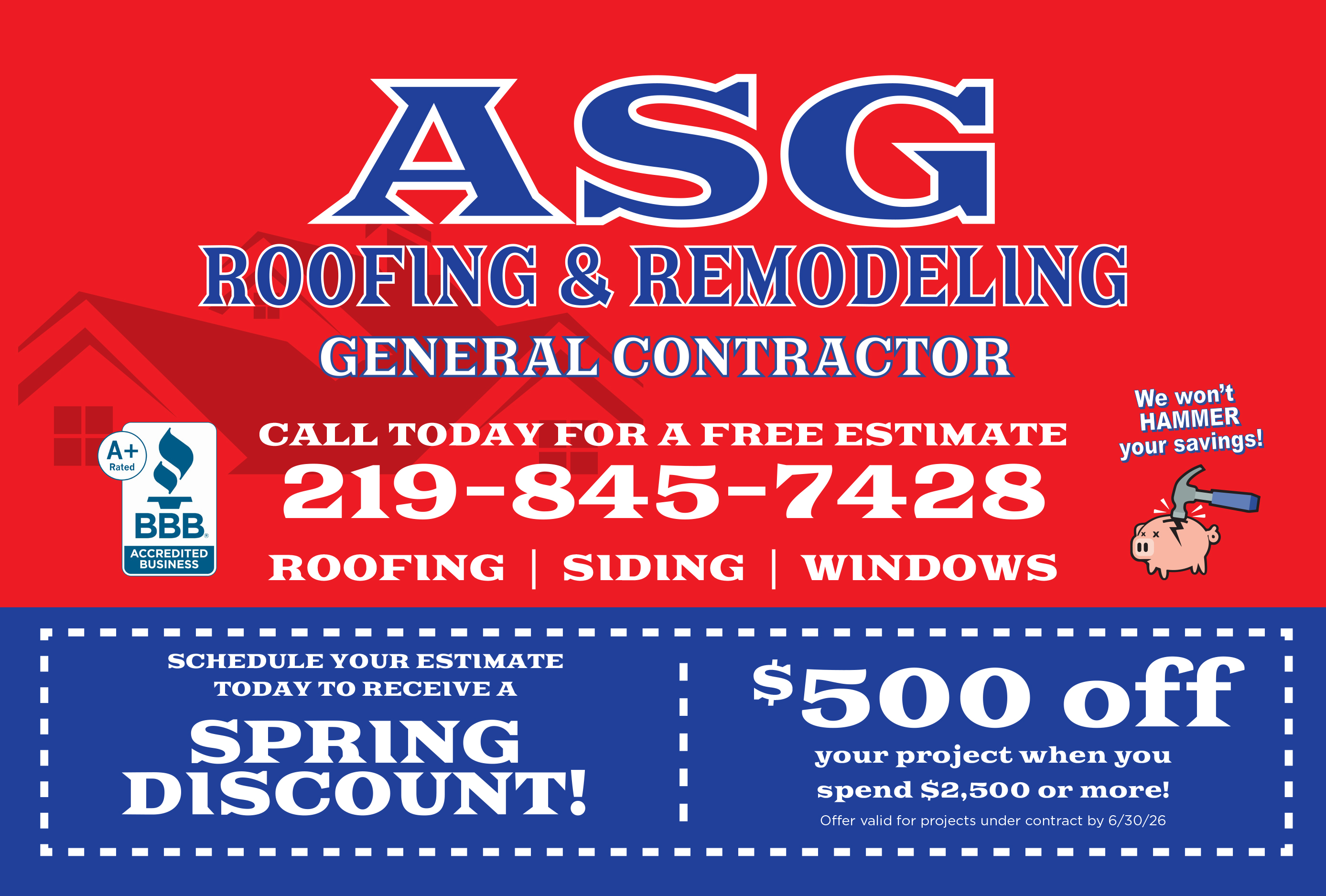 ASG Roofing front